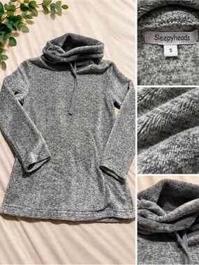 Women's Heather Gray Cozy Cowl Neck Pullover